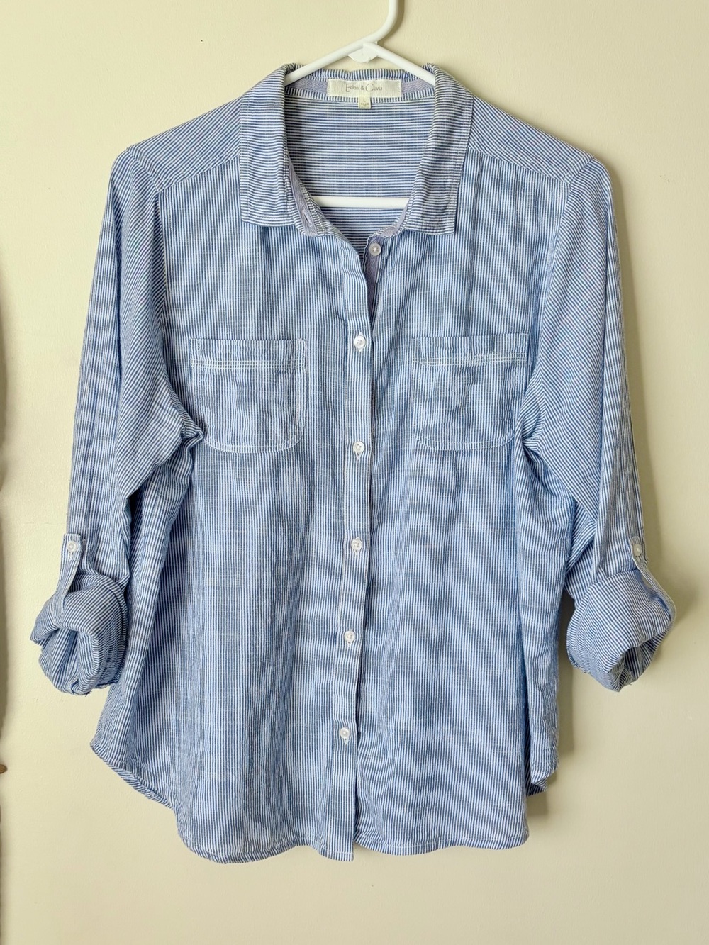 Eden & Olivia Striped Button Down